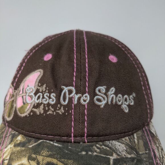 Bass Pro Shops Girls Strapback Camo Hat Brown Camo Size Youth Embroidered - Picture 4 of 12